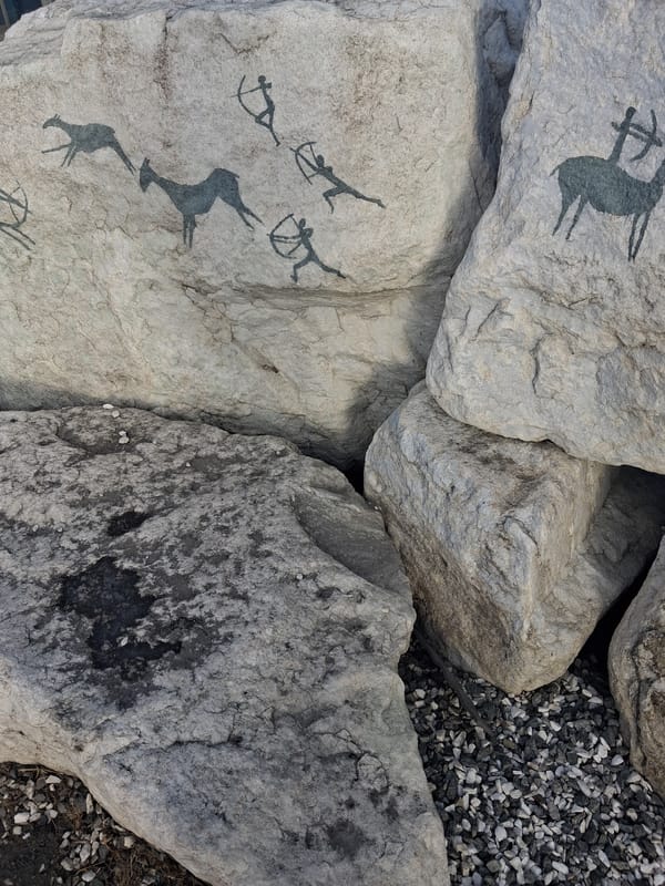 Ancient hunting petroglyphs spotted on rocks near Kultuk, Russia