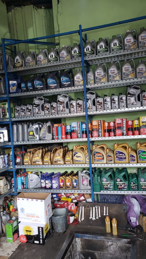 Auto repair shop activity documented in Tbilisi, Georgia