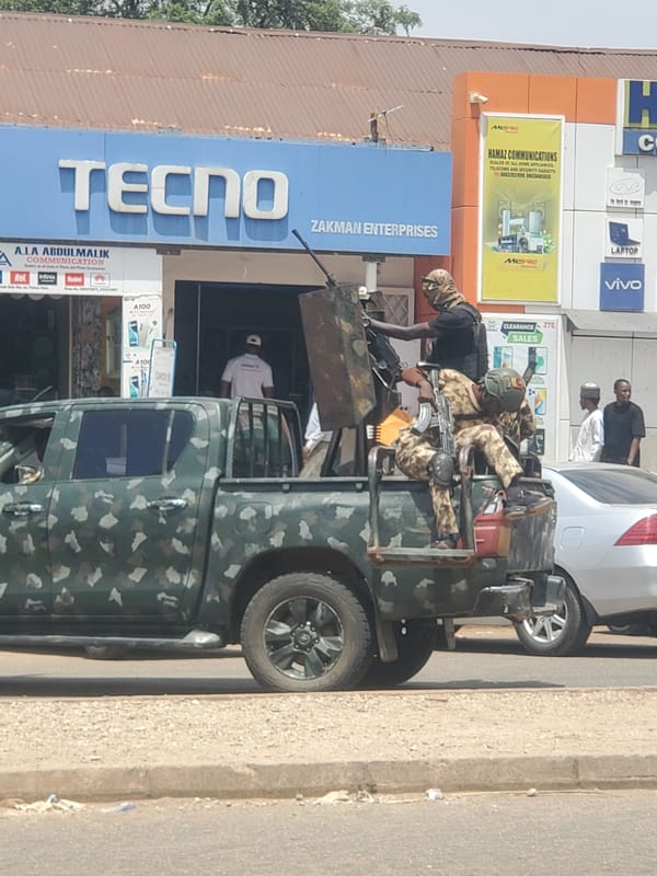 Military presence observed during routine civilian activity in Jos