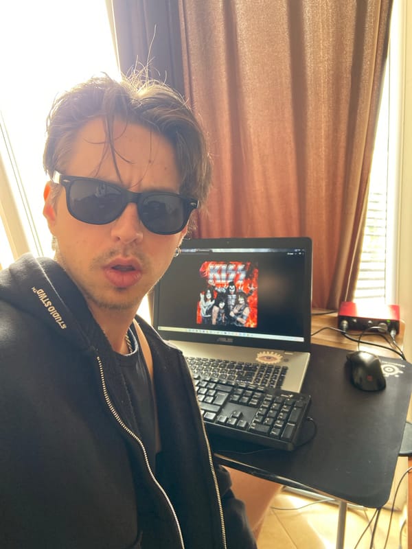 Audio recording session with KISS content in Šušanj, Montenegro