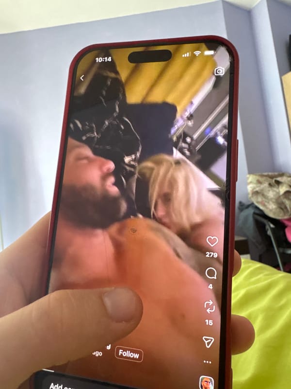 Person watches TikTok on red iPhone in Burgas apartment