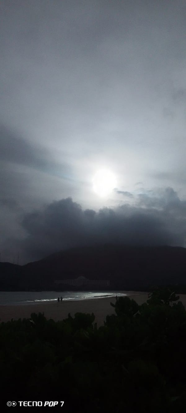 Overcast beach day captured in Pedro González, Venezuela