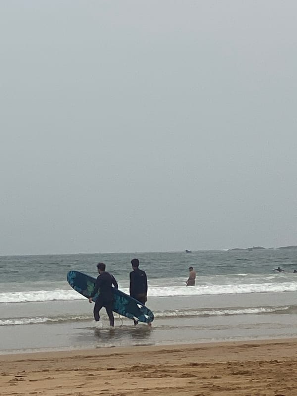 Ordinary beach day captured in Taghazout, Morocco
