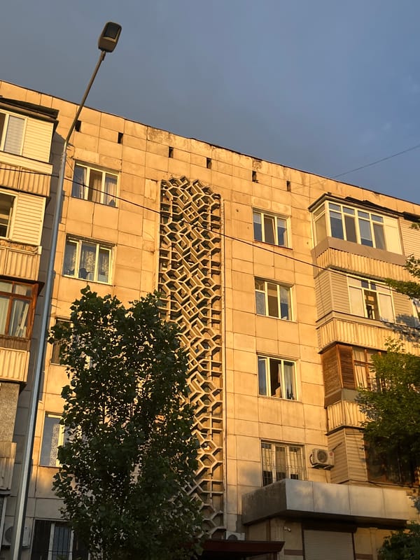 Afternoon street scenes and details in Almaty, Kazakhstan