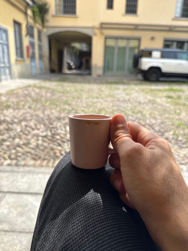 Milan morning: espresso ritual from beans to cup