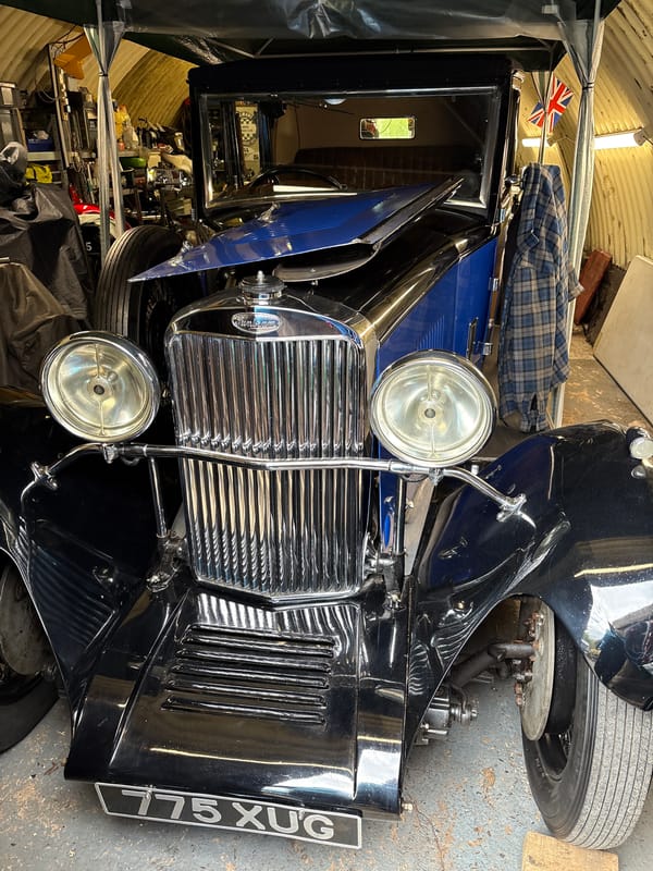Vintage car spotted in Pulverbatch garage