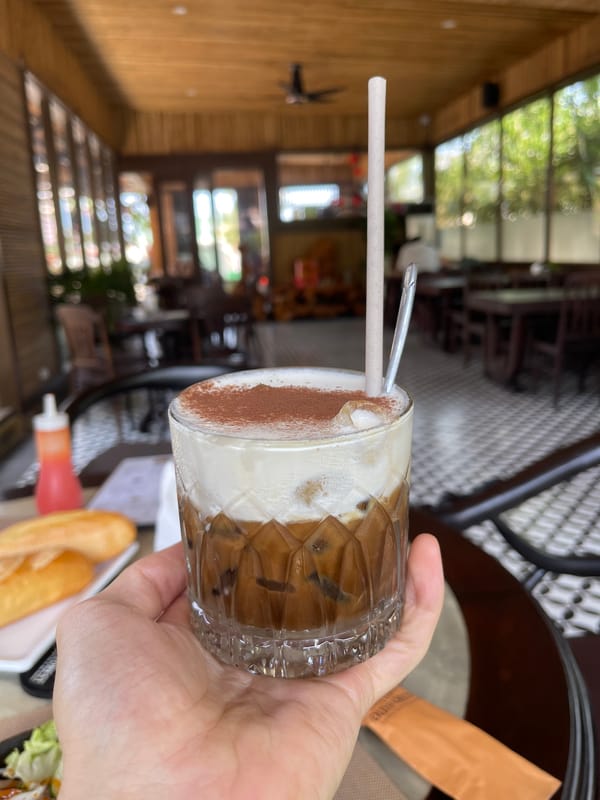 Early morning cafe culture documented across Phú Quốc dining spots