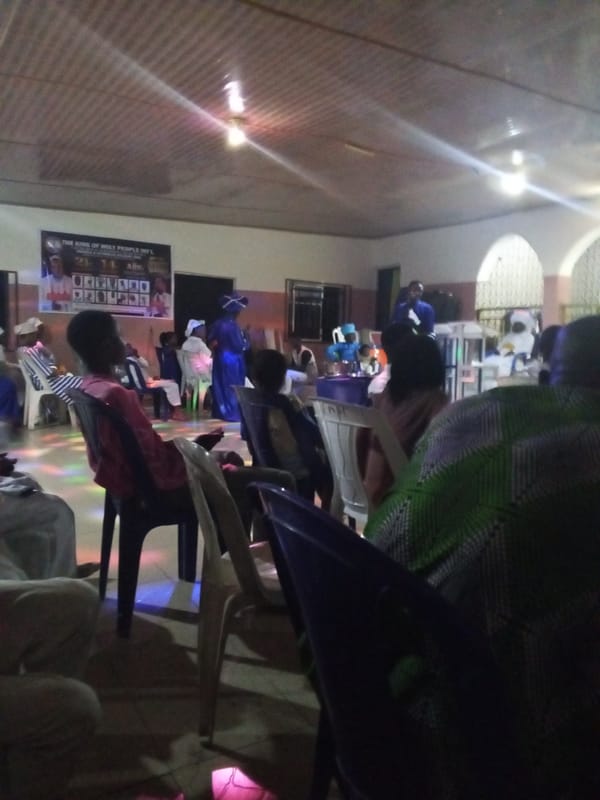 Religious gathering documented by attendees in Lokoja, Nigeria