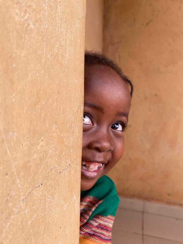 Child captured in multiple moments in Kuru Dungus, Nigeria