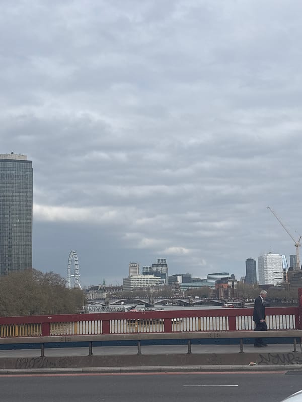 Thames River Activity Captured Near London Landmarks