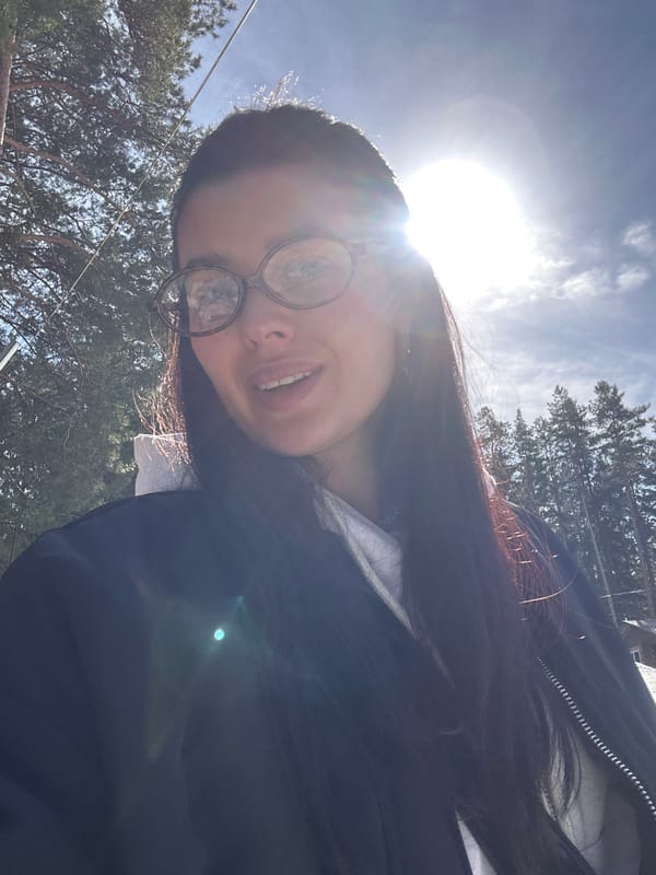 Woman documents winter forest visit in Прикамский, Russia
