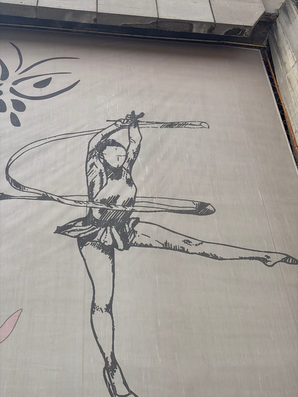Spring morning reveals Sofia's street art and blooming flowers
