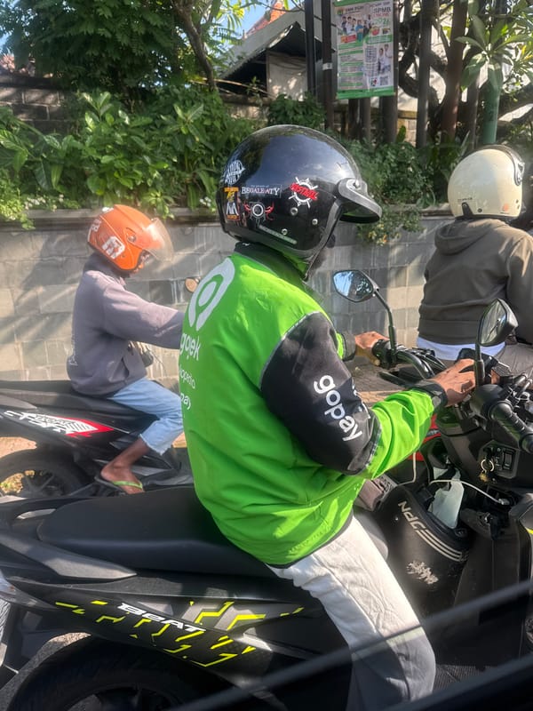 Morning street life captured in Sukawati, Indonesia