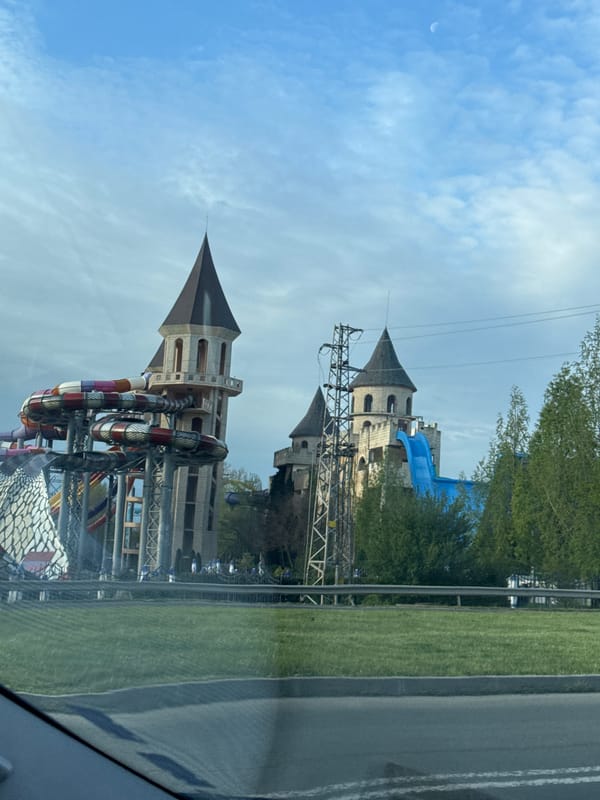 Morning views captured at Bulgarian water park in Ravda