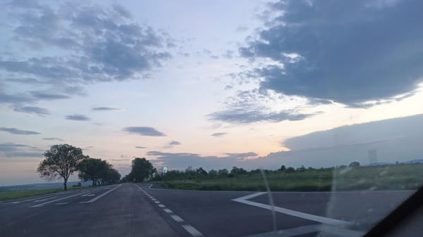 Travelers document rural road journey through Bulgarian countryside