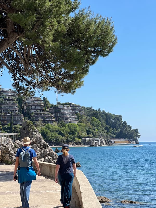 Sunny day draws visitors to Budva Montenegro coast