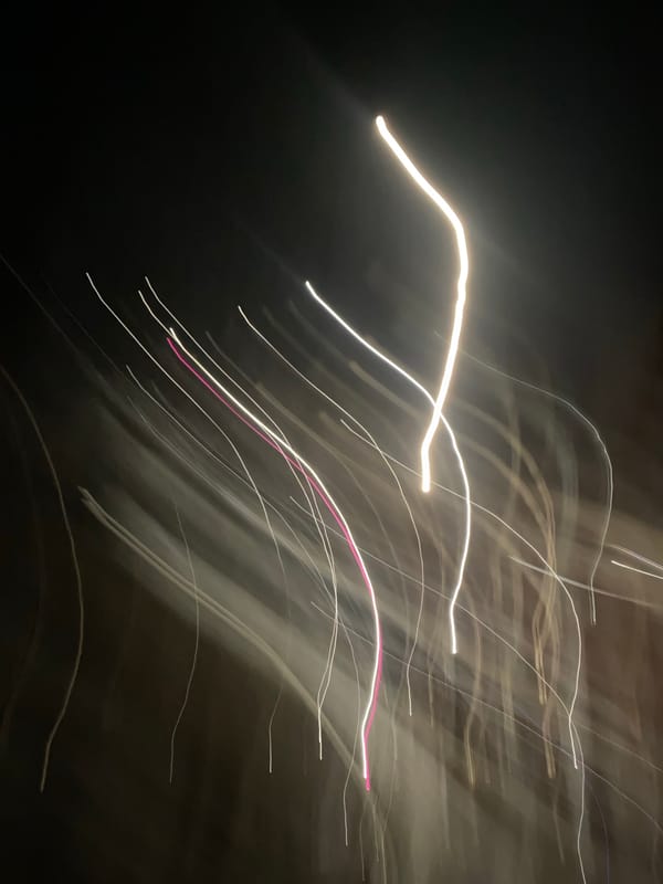 Night photography captures light streaks in Chaikovsky, Russia