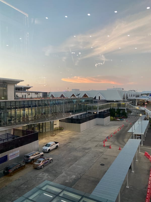 Travelers queue, take selfies at Phuket International Airport
