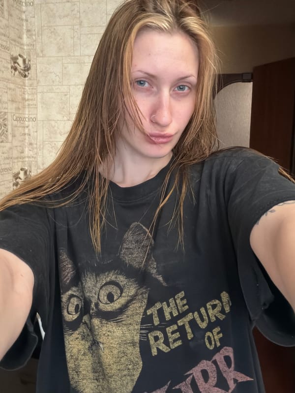 Casual selfie session at home in Saint Petersburg