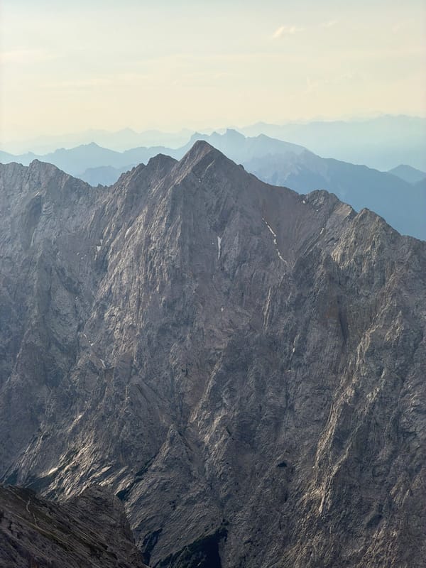 High-altitude panoramas across the Bavarian Alps near Garmisch-Partenkirchen