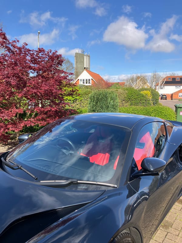 Lotus sports car spotted parked in East Suffolk