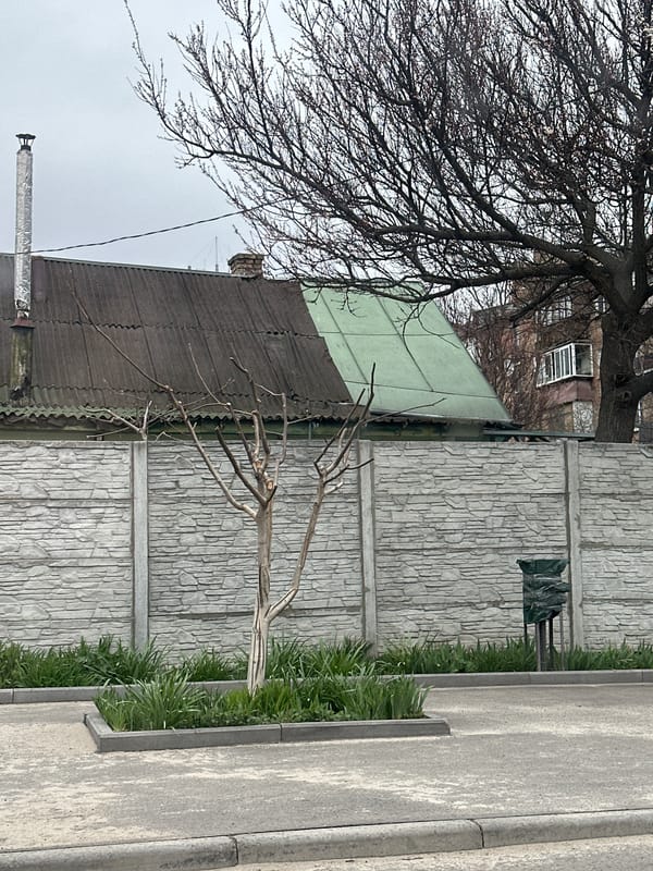 Early morning street scenes captured in Kyiv, Ukraine