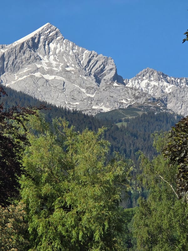 Mountain vista documented near Garmisch-Partenkirchen, Germany
