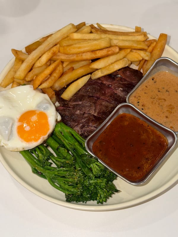 Meal photographed from above in Đà Nẵng, Vietnam