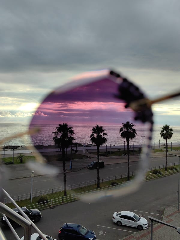 Cloudy afternoon around Sochi's coast, station, and Olympic Park