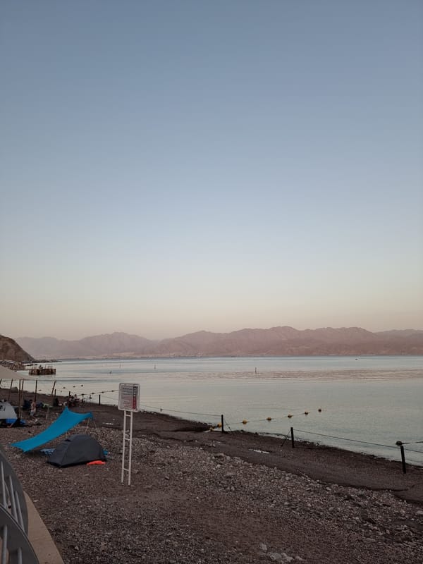 Dead Sea shoreline view documented in Eilat