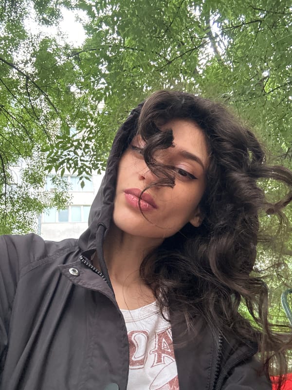 Selfie session at a Sofia park, July 2026