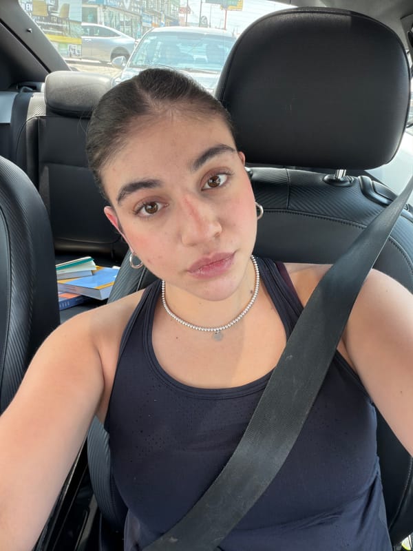 Woman takes car selfies in Mexican town