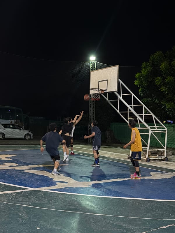Evening sports games under full moon in Chang Phueak