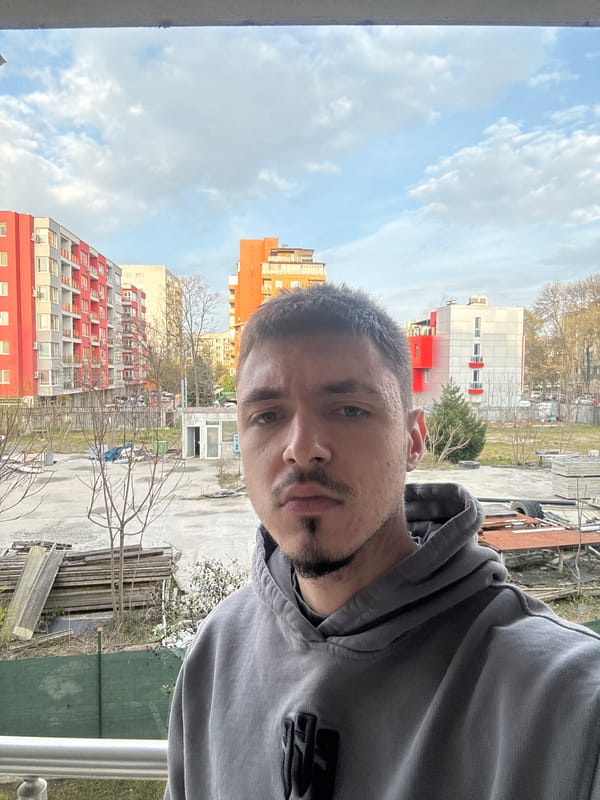 Urban scenes documented in Sofia include selfie, vacant lot