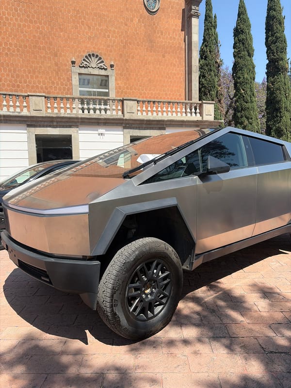 Tesla Cybertruck spotted in historic Mexican town