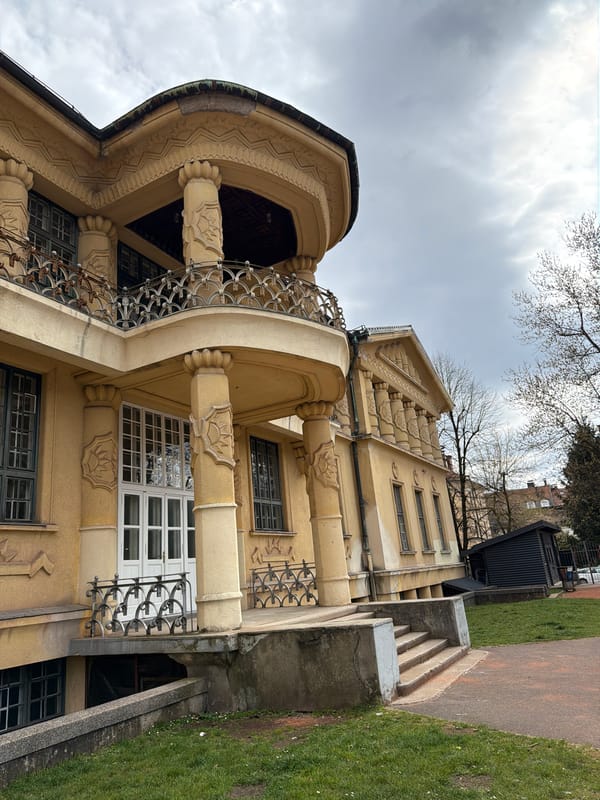 Spring blooms and historic architecture captured in Ljubljana