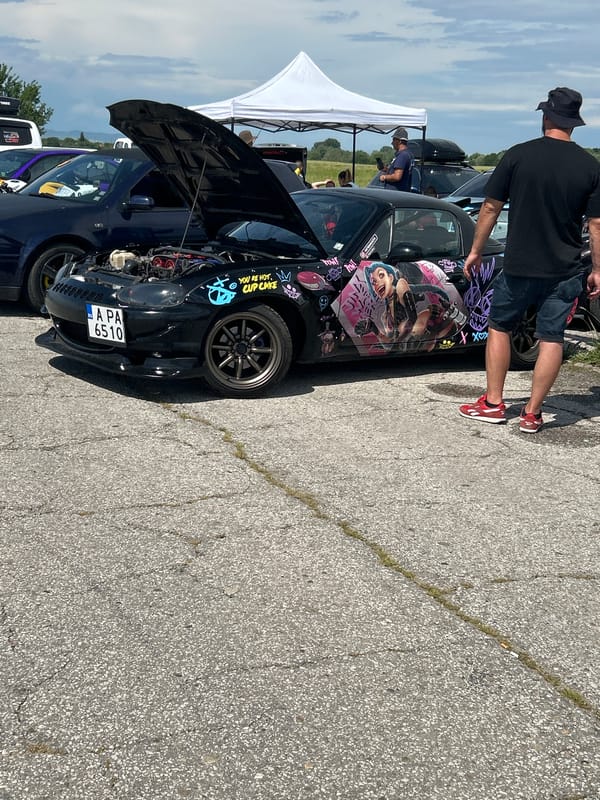 Car enthusiasts gather for modified vehicle meetup in Bulgaria