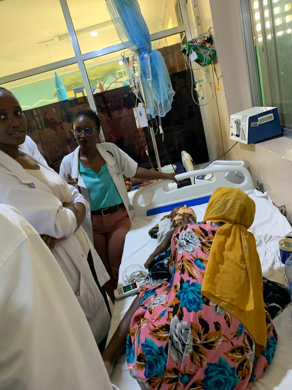 Medical staff conduct routine hospital activities in Dar es Salaam