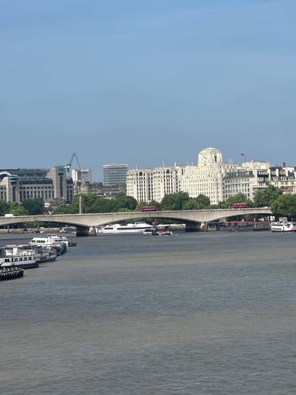 St. Paul's and the Thames on a clear London morning
