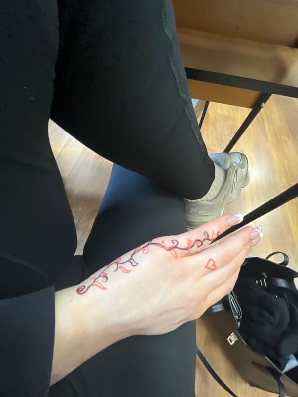 Student captures selfies and classroom moments during school day