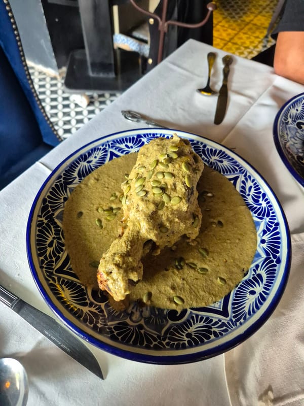 Visitor documents evening tour of Puebla's cuisine and architecture