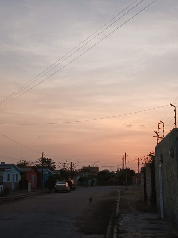 Sunset documented in Juan Griego, Venezuela