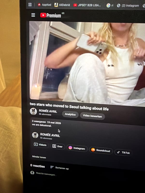 Seoul resident watches YouTube video about expatriate life