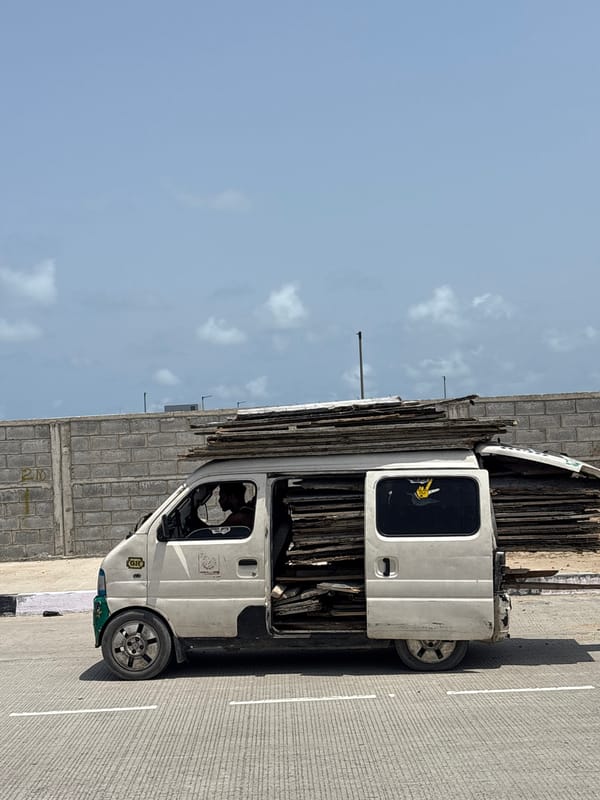 Loaded utility van spotted in Igboefon, Nigeria