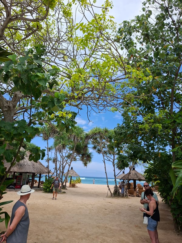 Morning walk documented through Kuta Selatan tourist areas