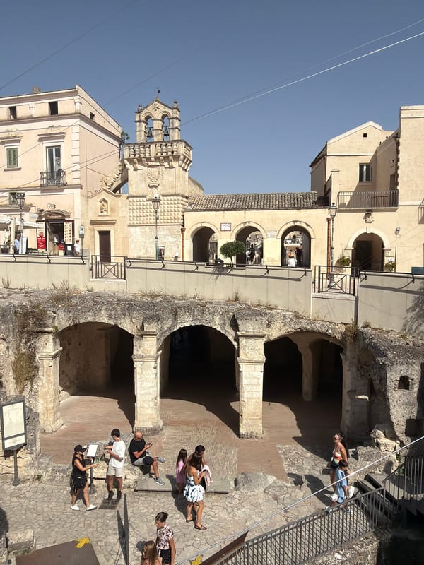 Wandering Matera's ancient stone streets and cave districts