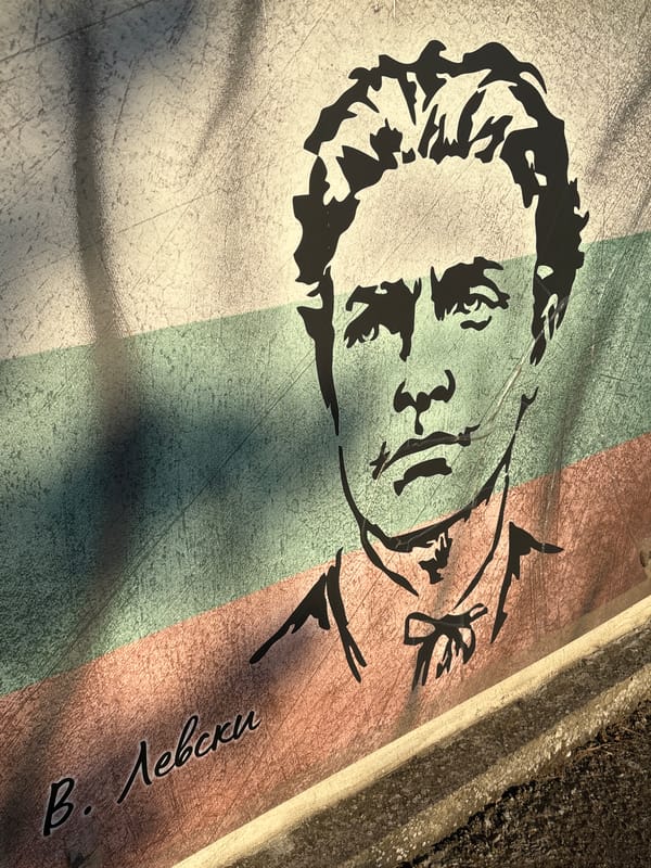 Vasil Levski street art spotted in Enevo, Bulgaria