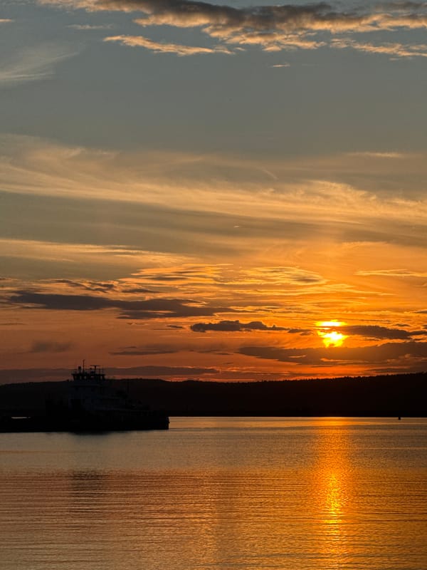 Golden hour at the waterfront, multiple angles