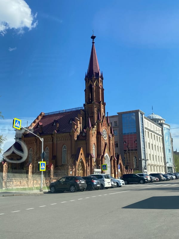 Morning documentation of historical landmarks in Irkutsk, Russia