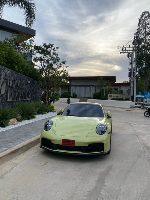 Capybara enclosure and Porsche spotted at Thailand lakeside development